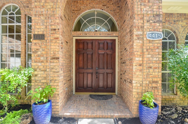 4415 Crimson Ct, Sugar Land, TX 77479 - property entrance with brick siding