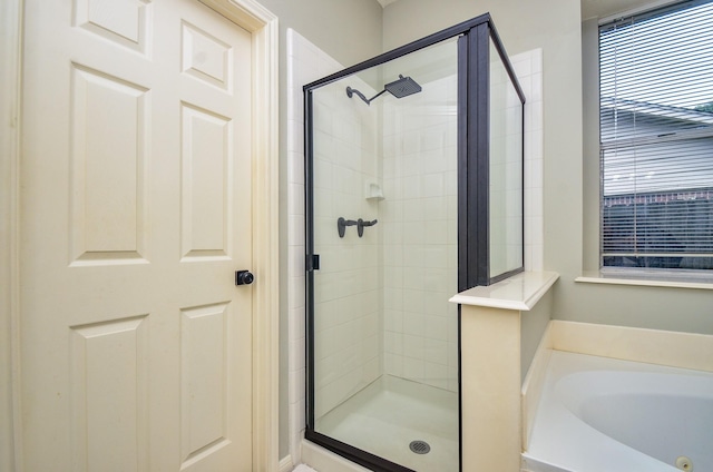 4415 Crimson Ct, Sugar Land, TX 77479 - full bath with a shower stall and a jetted tub