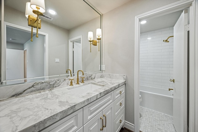 974 Memorial Village Dr Unit 53, Houston, TX 77024 - full bathroom with vanity and shower / bath combination