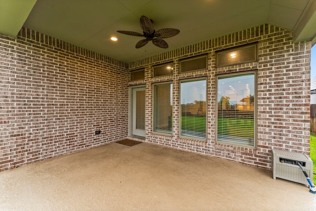 19838 Blue Roan Dr, Tomball, TX 77377 - view of patio / terrace with ceiling fan