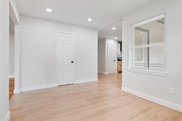 153 E Rittenhouse St, Houston, TX 77076 - unfurnished room with light wood-style flooring and recessed lighting