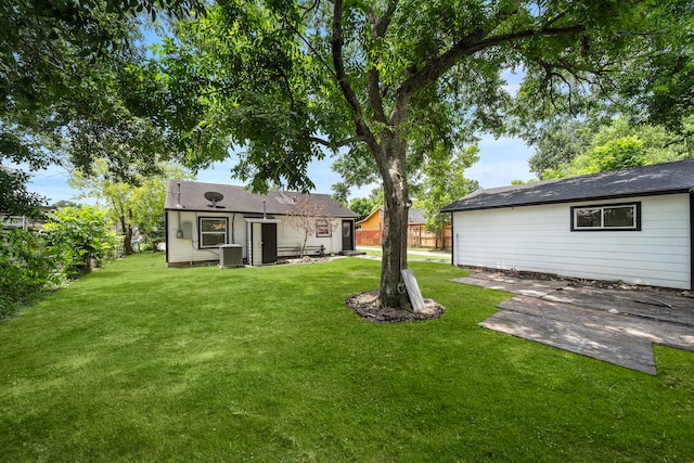 7711 Greenstone St, Houston, TX 77087 - view of yard with a patio area