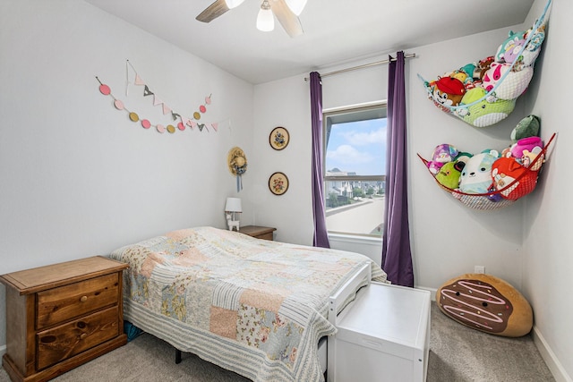 3119 Honeysuckle Way, Katy, TX 77493 - bedroom with carpet floors and ceiling fan