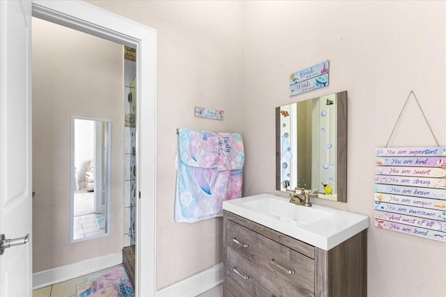 20012 Fm 523, Angleton, TX 77515 - bathroom featuring vanity and baseboards