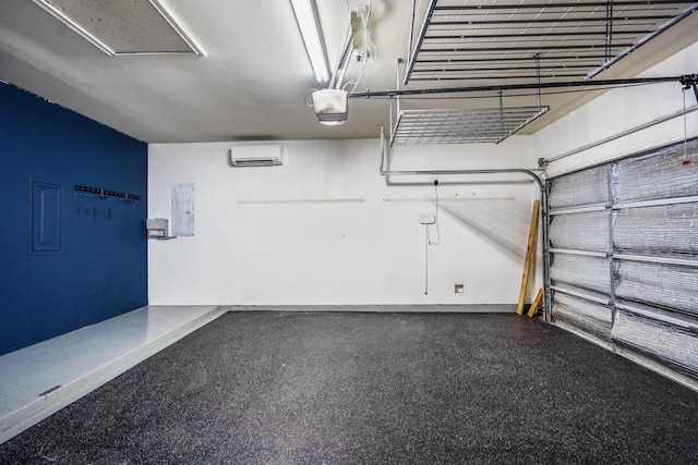 7214 Emerald Run Ln, Spring, TX 77379 - garage with a wall mounted AC and a garage door opener