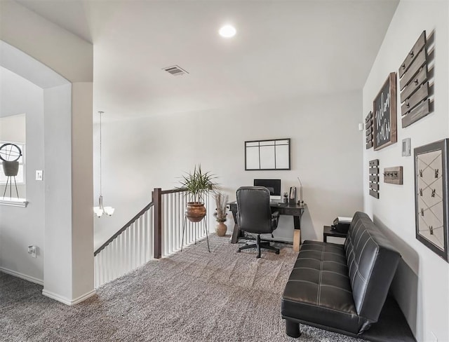 17023 Canosa Dr, Cypress, TX 77433 - carpeted home office featuring baseboards
