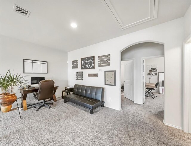 17023 Canosa Dr, Cypress, TX 77433 - carpeted office featuring arched walkways