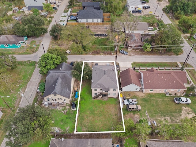 3213 Des Chaumes St, Houston, TX 77026 - aerial view of residential area with property boundaries highlighted