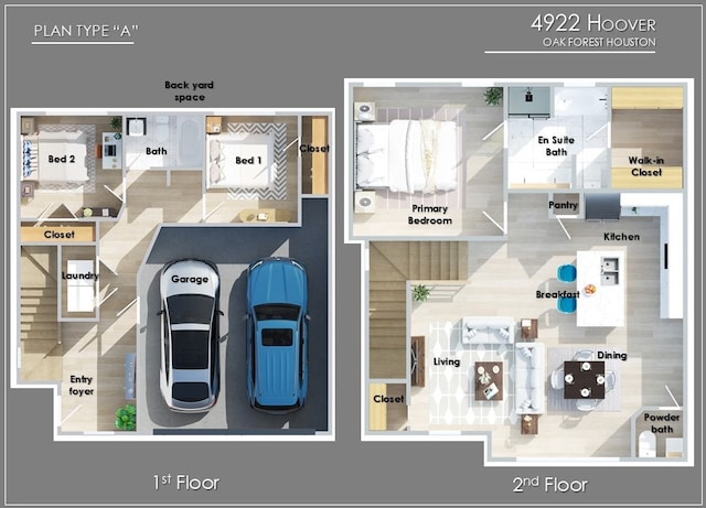 4922 Hoover St Unit A, Houston, TX 77092 - view of room layout