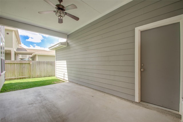 17019 Canosa Dr, Cypress, TX 77433 - view of patio / terrace featuring ceiling fan