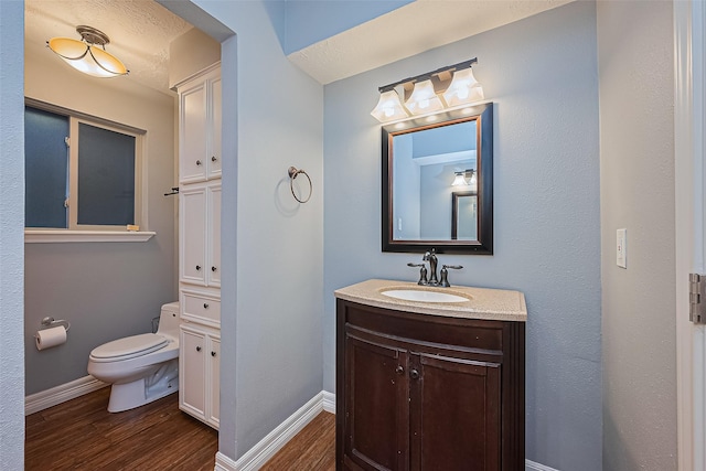 5942 Pebble Springs Dr, Houston, TX 77066 - bathroom with wood finished floors and vanity