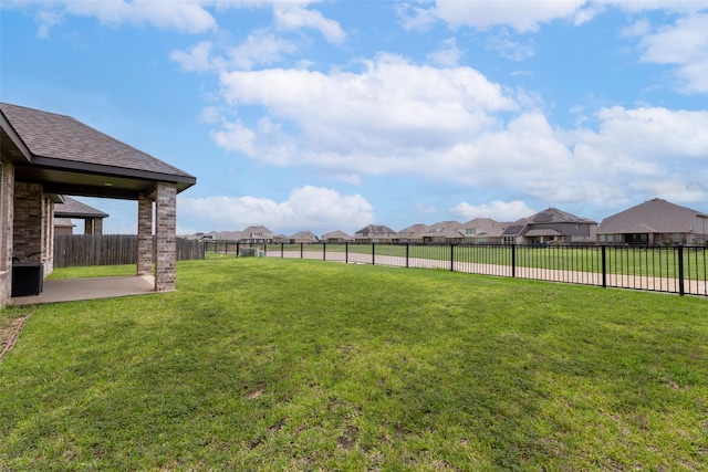 6322 Cambrai Wood Ln, Katy, TX 77493 - fenced backyard with a residential view and a patio area