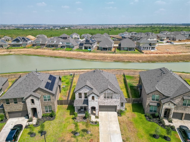 6322 Cambrai Wood Ln, Katy, TX 77493 - aerial view of residential area featuring a nearby body of water