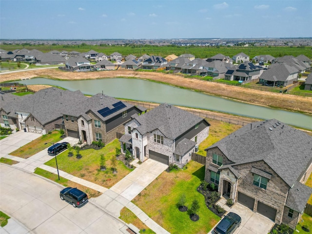 6322 Cambrai Wood Ln, Katy, TX 77493 - aerial view of residential area featuring a large body of water