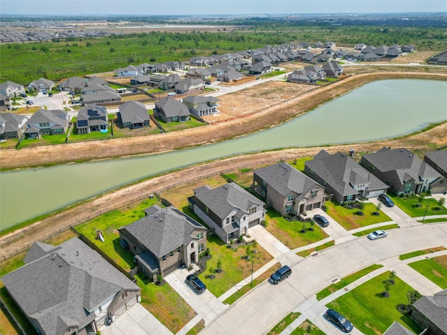 6322 Cambrai Wood Ln, Katy, TX 77493 - aerial perspective of suburban area featuring a nearby body of water