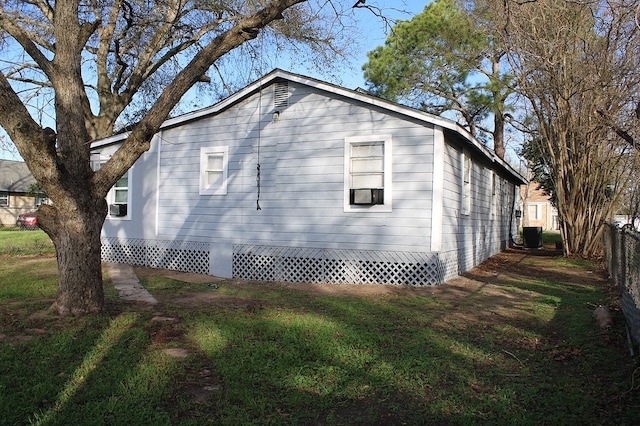 1506 Clay St, Brenham, TX 77833 - view of side of property featuring a central air condition unit