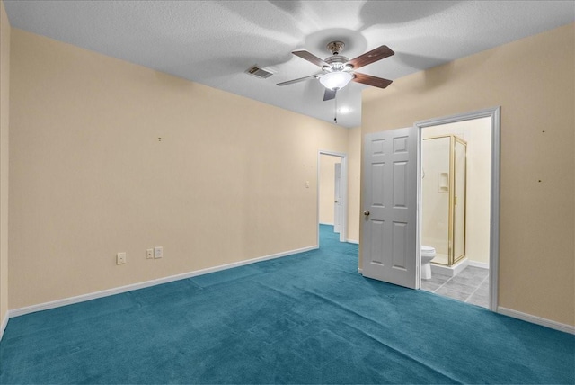 2250 Broadway St, San Leon, TX 77539 - unfurnished bedroom featuring carpet floors, connected bathroom, and ceiling fan