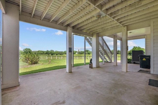 2250 Broadway St, San Leon, TX 77539 - view of patio featuring stairway