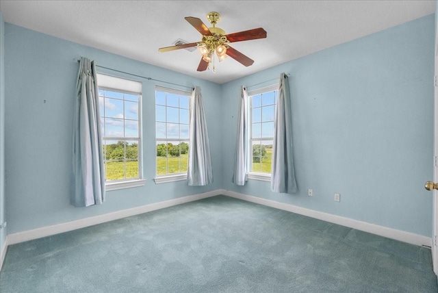 2250 Broadway St, San Leon, TX 77539 - spare room featuring a ceiling fan and carpet flooring
