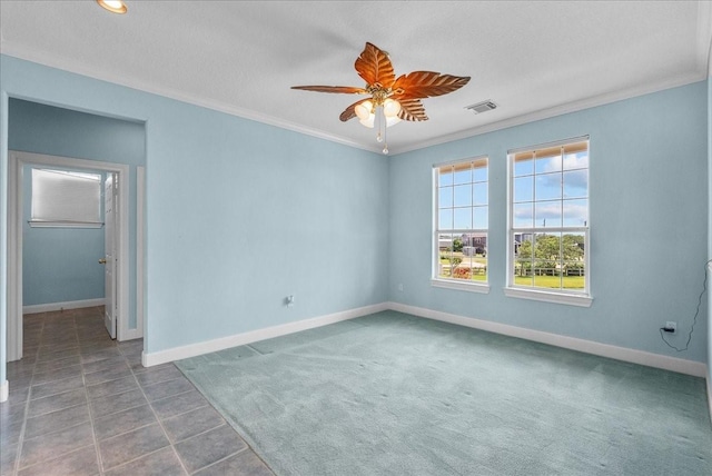 2250 Broadway St, San Leon, TX 77539 - unfurnished room featuring ornamental molding and a ceiling fan