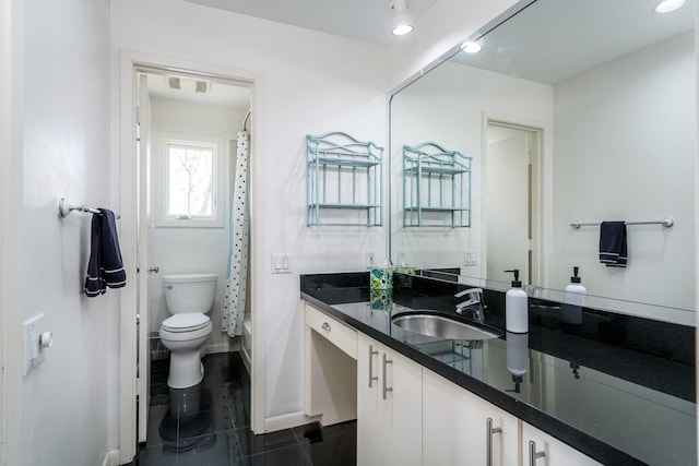 1395 Arlington St Unit 1395, Houston, TX 77008 - full bathroom featuring vanity, recessed lighting, and tile patterned flooring