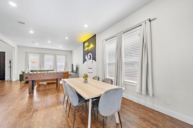 4209 Gunter St, Houston, TX 77020 - dining space featuring recessed lighting and wood finished floors