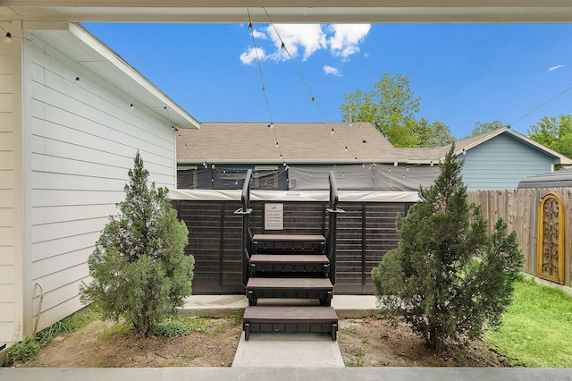 4209 Gunter St, Houston, TX 77020 - view of patio with a hot tub