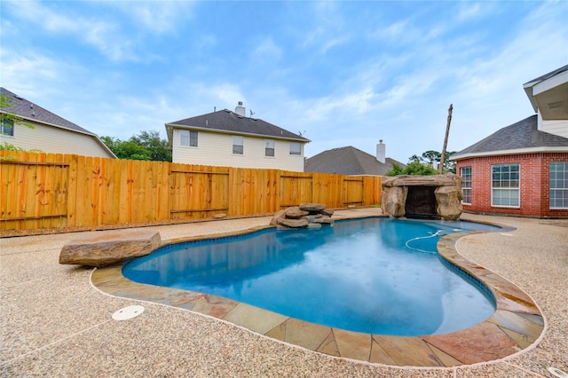 22934 Cove Timbers Ct, Tomball, TX 77375 - view of swimming pool with a fenced backyard