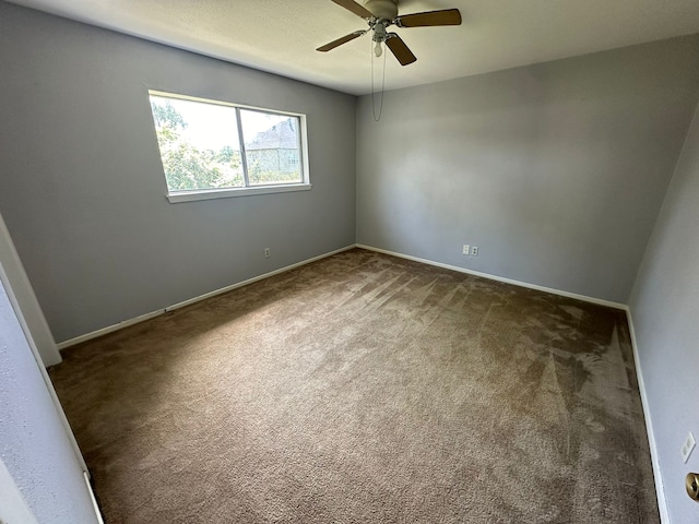 717 Circle Way, Alvin, TX 77511 - carpeted spare room with ceiling fan and baseboards