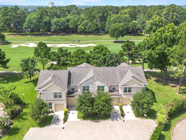 16020 Fountainview Dr Unit 21, Montgomery, TX 77356 - aerial view of property and surrounding area with a golf course