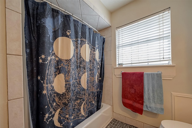 1407 Ella Cir, Houston, TX 77090 - full bathroom with tile patterned flooring and shower / tub combo