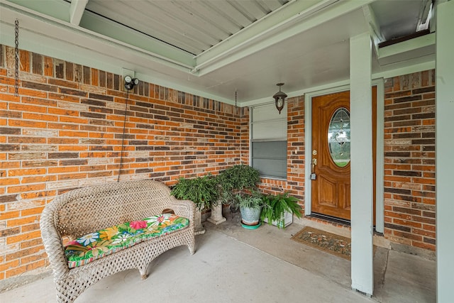 1640 Shepherd St, Hempstead, TX 77445 - doorway to property with brick siding