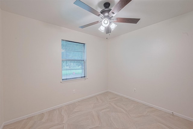 1640 Shepherd St, Hempstead, TX 77445 - spare room featuring baseboards and a ceiling fan