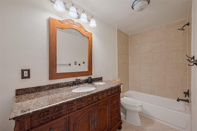 1640 Shepherd St, Hempstead, TX 77445 - full bathroom with vanity, bathtub / shower combination, and tile patterned floors