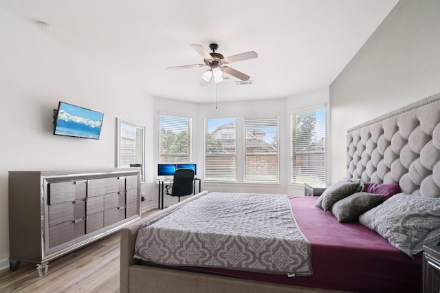 4003 Autumn Pines Trl, Houston, TX 77084 - bedroom featuring wood finished floors and ceiling fan