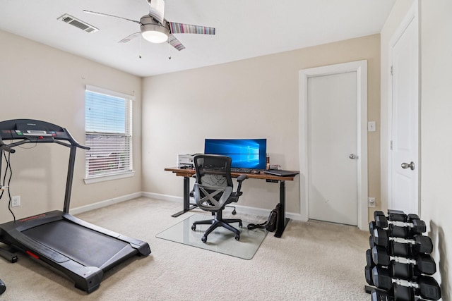 4003 Autumn Pines Trl, Houston, TX 77084 - office space with ceiling fan and carpet