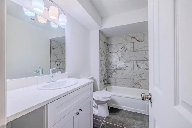 10602 Tenneta Dr, Houston, TX 77099 - full bath featuring vanity, shower / bathtub combination, and tile patterned floors