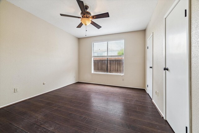 1881 Bering Dr Unit 83, Houston, TX 77057 - unfurnished bedroom with wood finished floors, ceiling fan, and a closet
