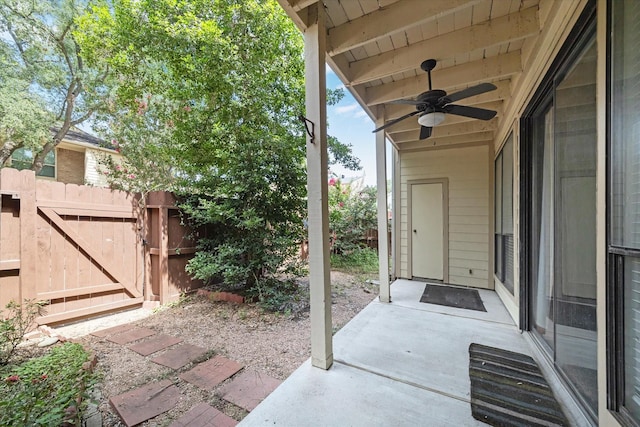 1881 Bering Dr Unit 83, Houston, TX 77057 - view of patio featuring a ceiling fan