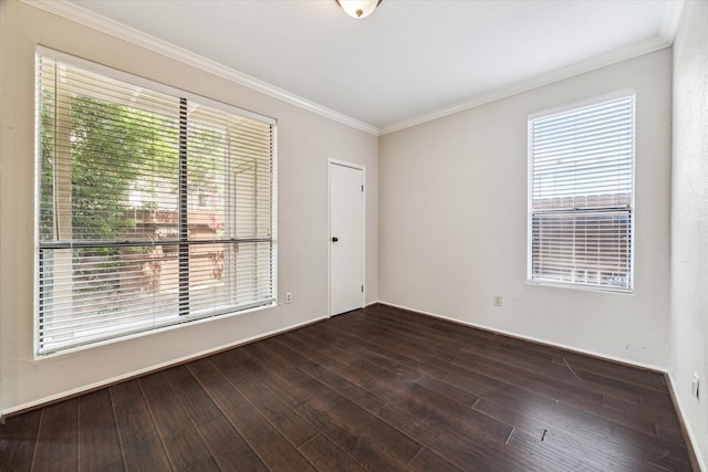 1881 Bering Dr Unit 83, Houston, TX 77057 - spare room with plenty of natural light, crown molding, and dark wood-type flooring