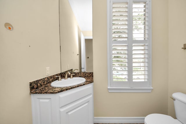 2930 Brompton Square Dr, Houston, TX 77025 - half bathroom with toilet and vanity