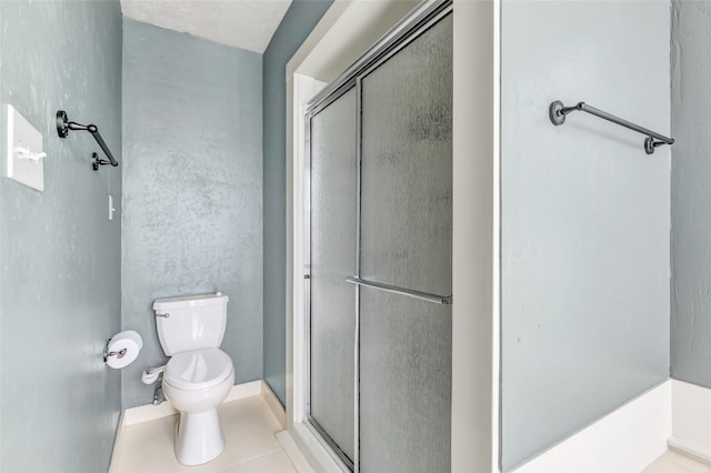 12102 Moorcreek Dr, Houston, TX 77070 - bathroom with a stall shower and tile patterned floors