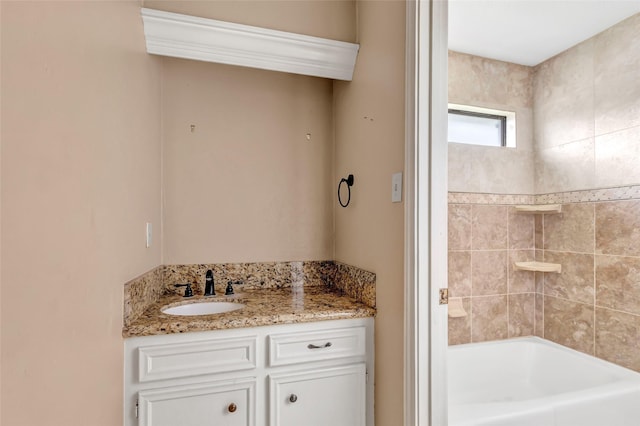 12102 Moorcreek Dr, Houston, TX 77070 - full bathroom featuring vanity and bathing tub / shower combination