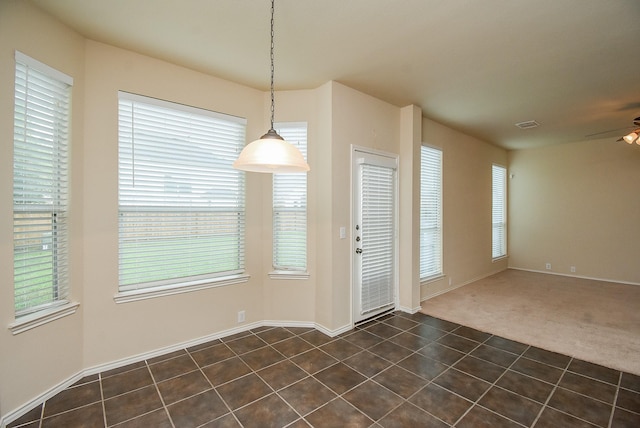 2814 Edgewick Elm St, Fresno, TX 77545 - unfurnished dining area with healthy amount of natural light and a ceiling fan