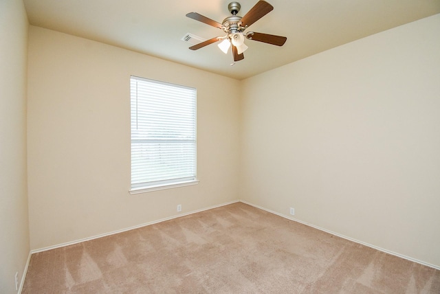 2814 Edgewick Elm St, Fresno, TX 77545 - empty room with light colored carpet and a ceiling fan