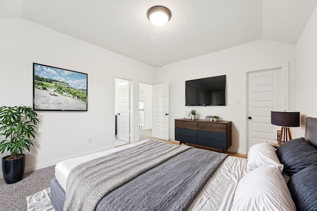 390 Kendall Crest Dr, Alvin, TX 77511 - bedroom featuring carpet flooring and vaulted ceiling