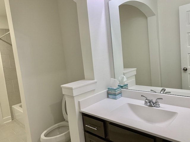 12515 Tullich Run Dr, Humble, TX 77346 - bathroom with vanity and shower / bath combination