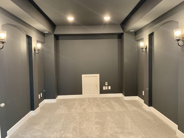 12515 Tullich Run Dr, Humble, TX 77346 - home theater featuring carpet and recessed lighting