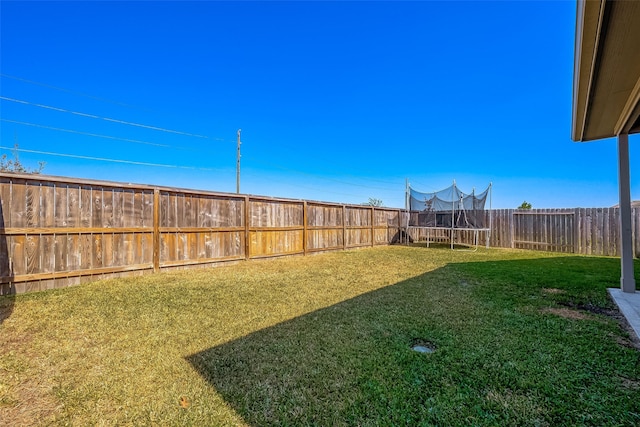 18623 Swainboro Dr, New Caney, TX 77357 - fenced backyard with a trampoline
