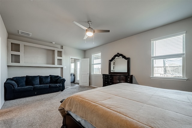 18623 Swainboro Dr, New Caney, TX 77357 - carpeted bedroom featuring ceiling fan